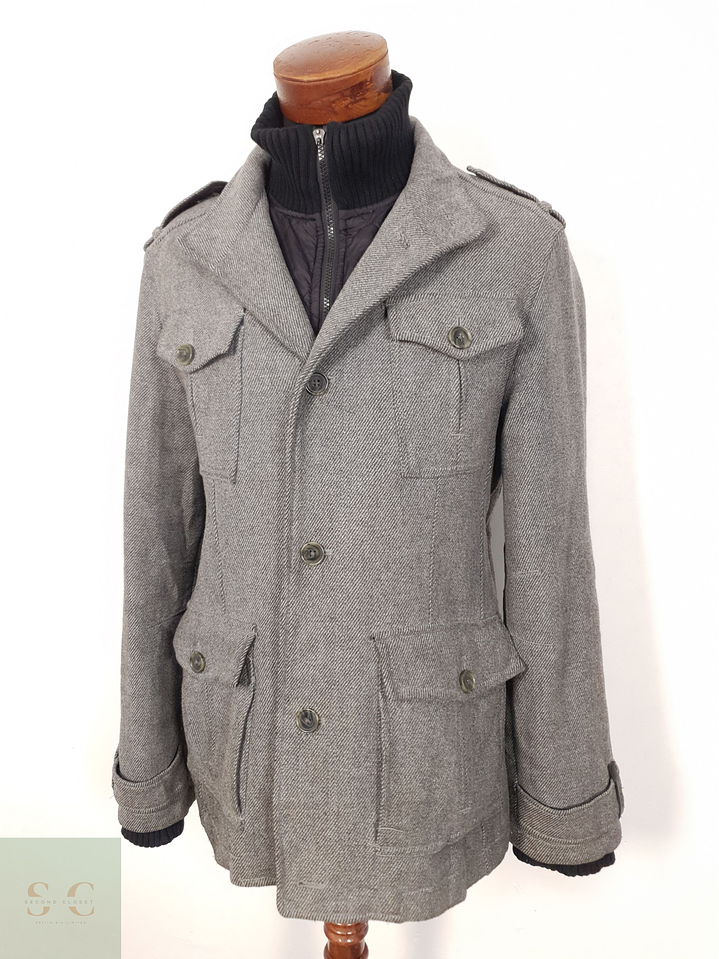 Chaqueta Hombre Esprit 50 lana Plomo Talla M 9