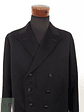 Abrigo Hombre Vintage Negro cruzado Talla S - Miniatura 3