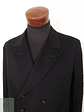 Abrigo Hombre Vintage Negro cruzado Talla S - Miniatura 7