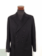 Abrigo Hombre Vintage Negro cruzado Talla S - Miniatura 8