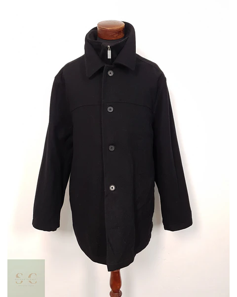 Abrigo Chaquetón Hombre Canda lana Negro Talla 2XL