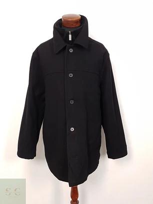 Abrigo Chaquetón Hombre Canda lana Negro Talla 2XL