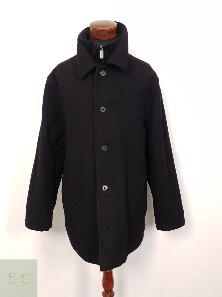 Abrigo Hombre Canda 60 lana Negro Talla XXL 1