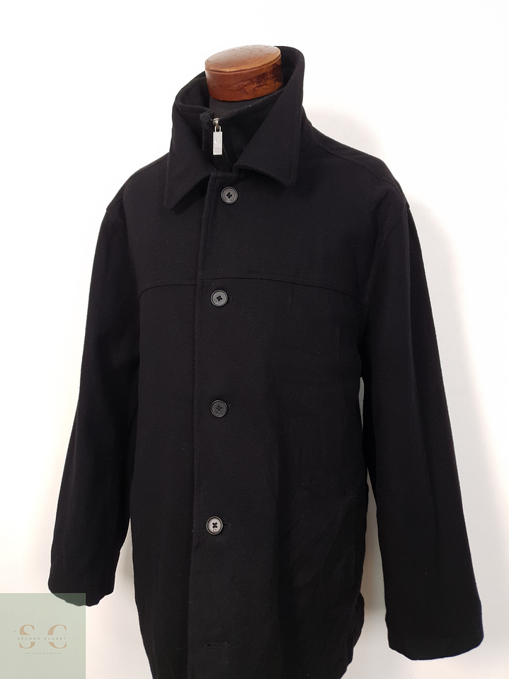 Abrigo Hombre Canda 60 lana Negro Talla XXL 2