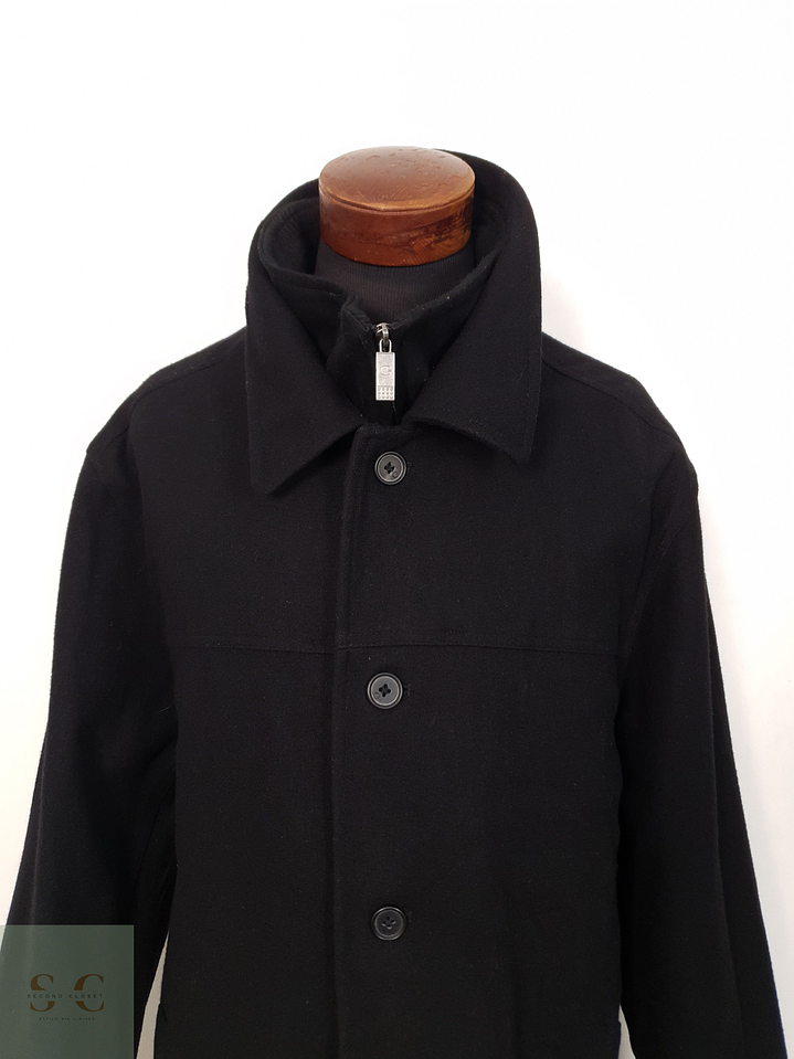 Abrigo Hombre Canda 60 lana Negro Talla XXL 3