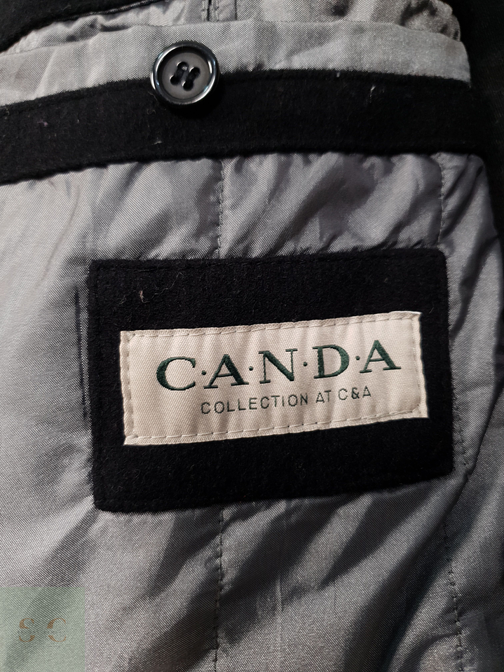 Abrigo Hombre Canda 60 lana Negro Talla XXL 11