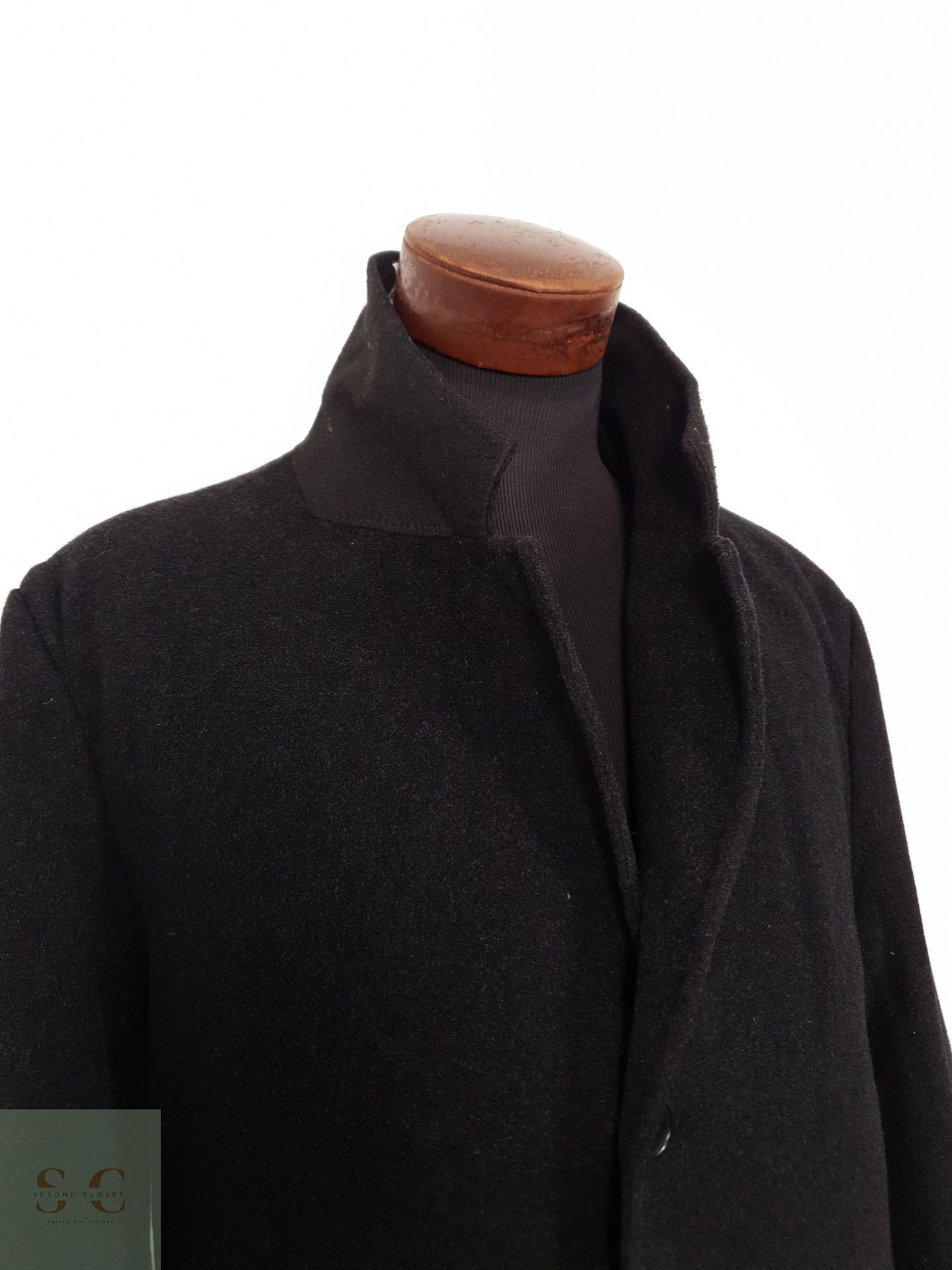 Abrigo Hombre Zara 65 lana 15 cashmere Plomo Talla LXL 3