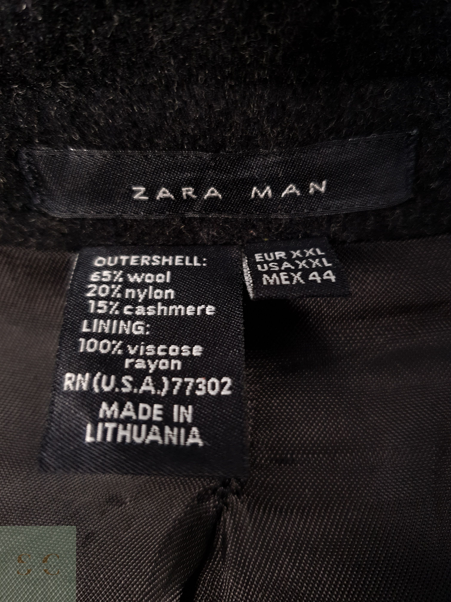 Abrigo Hombre Zara 65 lana 15 cashmere Plomo Talla LXL 8