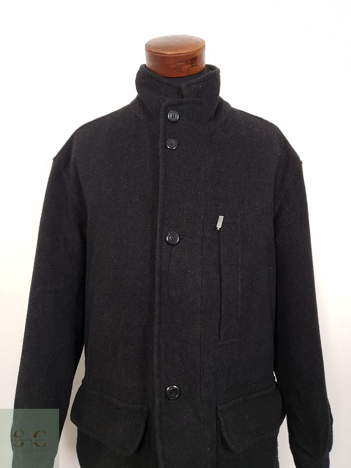 Abrigo Hombre Vintage sympatex Plomo Talla XXXL 4