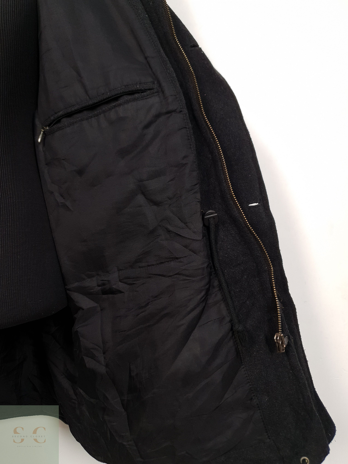 Abrigo Hombre Vintage sympatex Plomo Talla XXXL 9