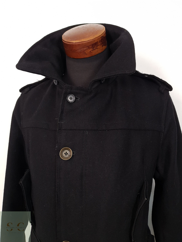 Abrigo Hombre We Are Replay 75 lana Negro japones Talla M 5