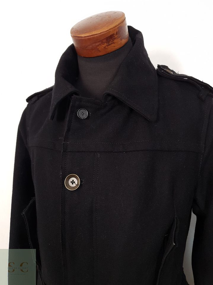 Abrigo Hombre We Are Replay 75 lana Negro japones Talla M 6