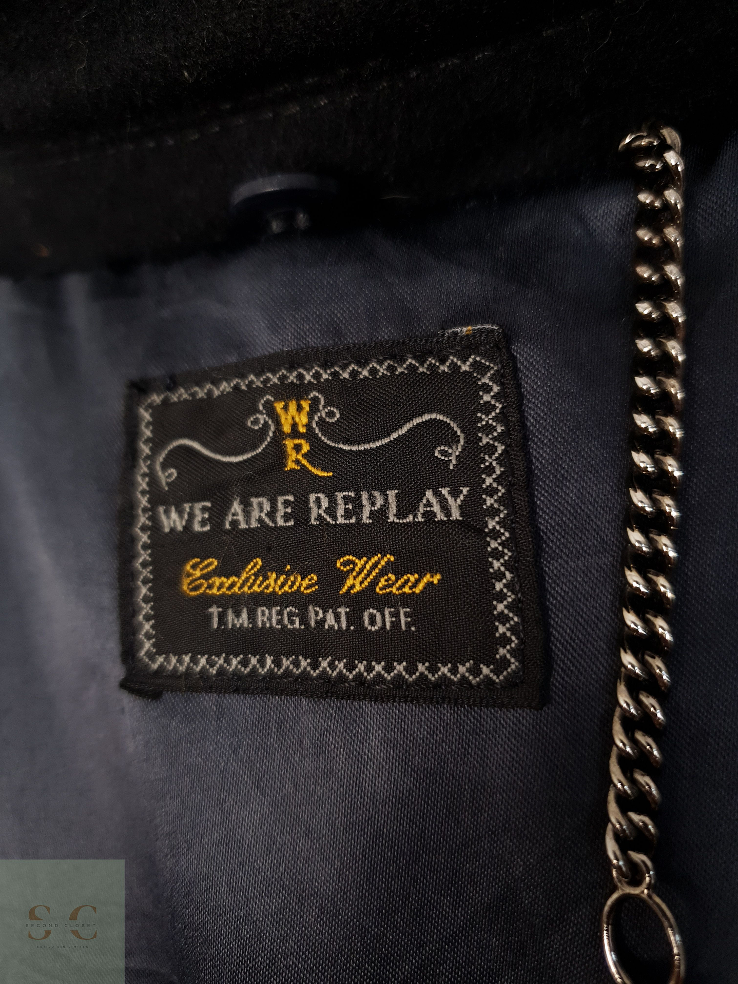 Abrigo Hombre We Are Replay 75 lana Negro japones Talla M 8