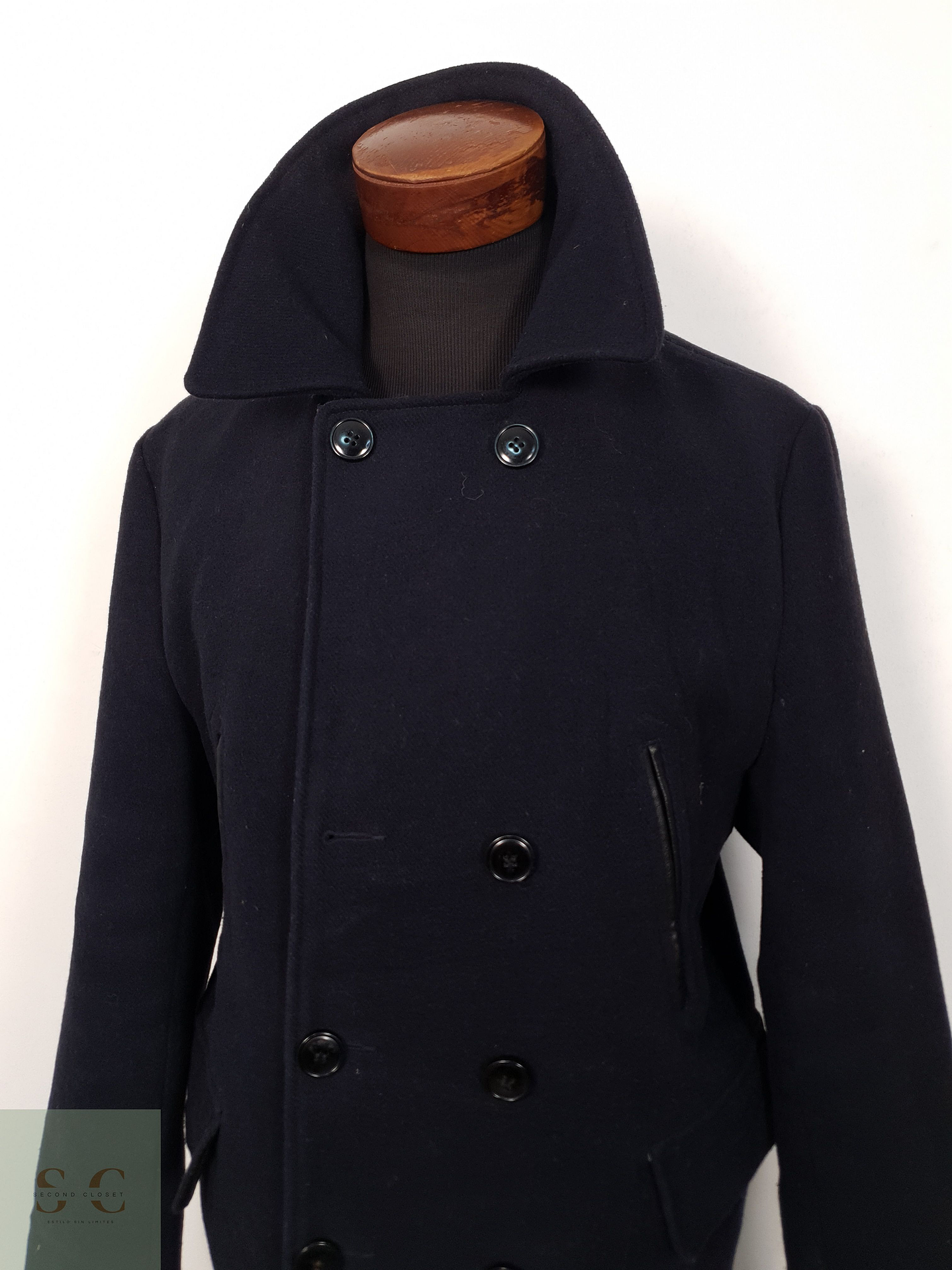 Abrigo Hombre Cedarwood State 50 lana Azul marinero Talla L 3