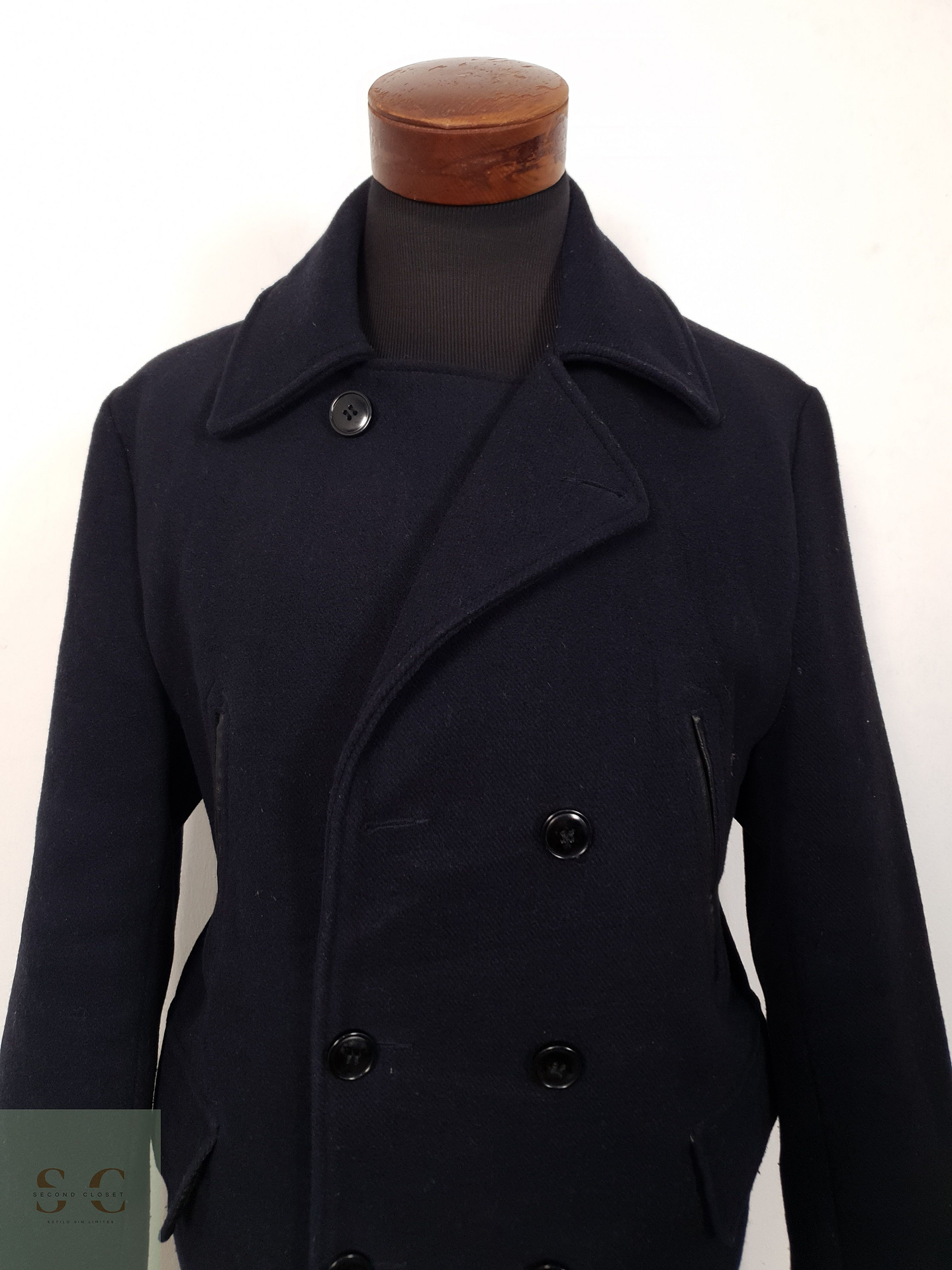 Abrigo Hombre Cedarwood State 50 lana Azul marinero Talla L 4