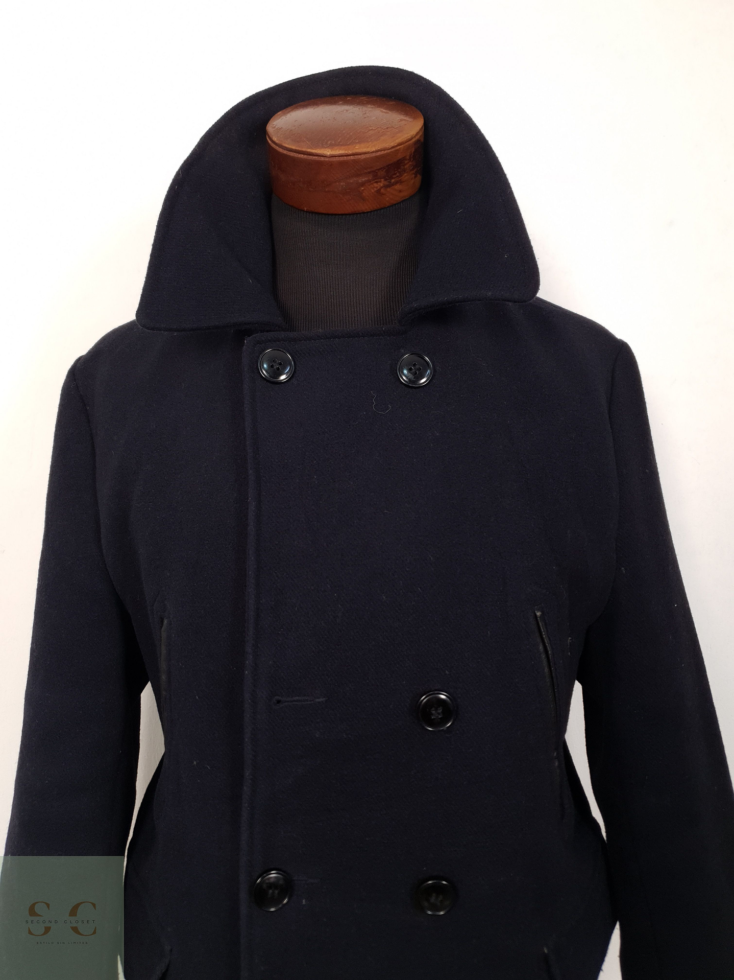 Abrigo Hombre Cedarwood State 50 lana Azul marinero Talla L 6