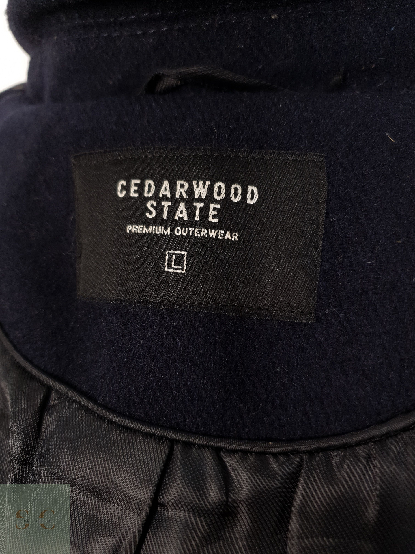 Abrigo Hombre Cedarwood State 50 lana Azul marinero Talla L 8