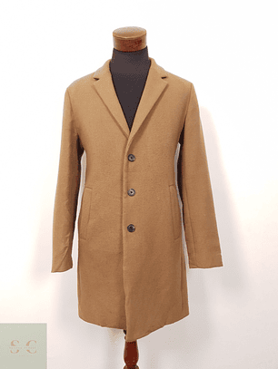 Abrigo Hombre Jack & Jones lana reciclada Camel Talla SM