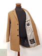 Abrigo Hombre Jack & Jones lana reciclada Camel Talla SM - Miniatura 4