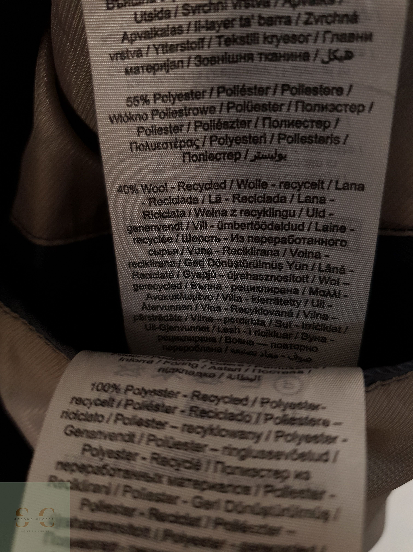 Abrigo Hombre Jack & Jones lana reciclada Camel Talla SM 8