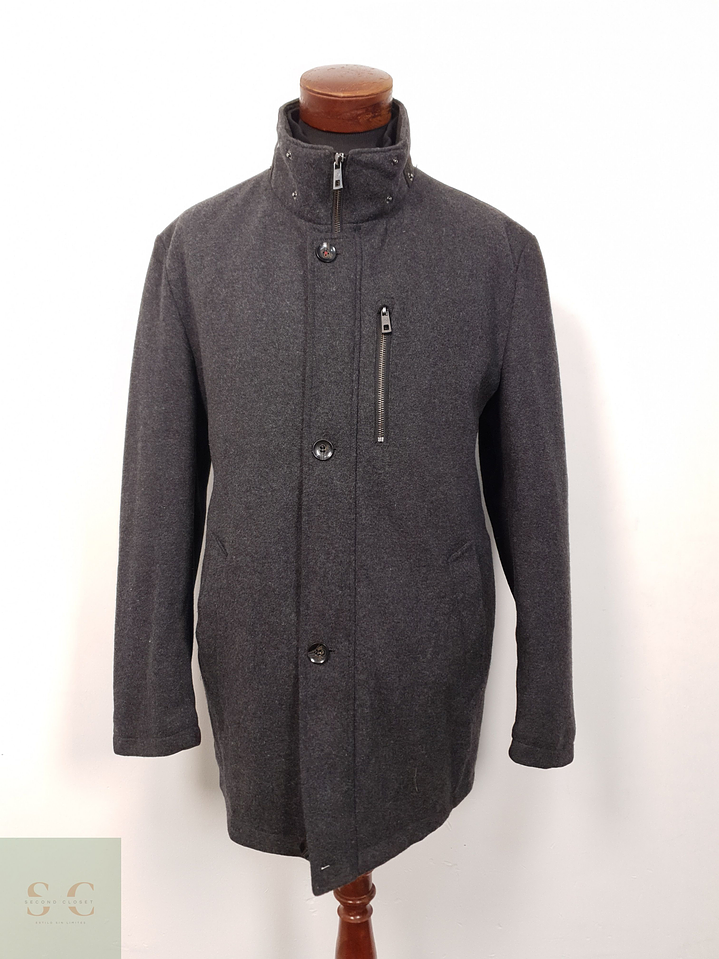 Abrigo Hombre Bugatti Plomo Talla XL 1