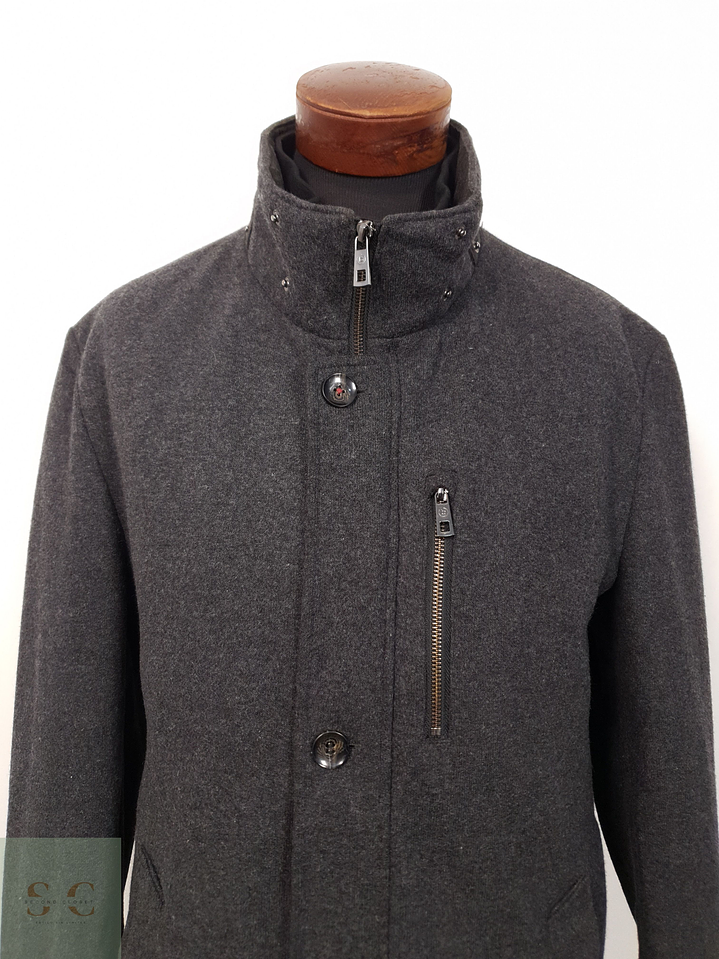 Abrigo Hombre Bugatti Plomo Talla XL 7