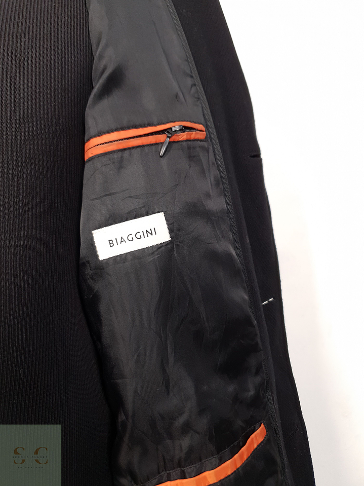 Abrigo Hombre Biaggini 70 lana virgen Negro Talla L 6