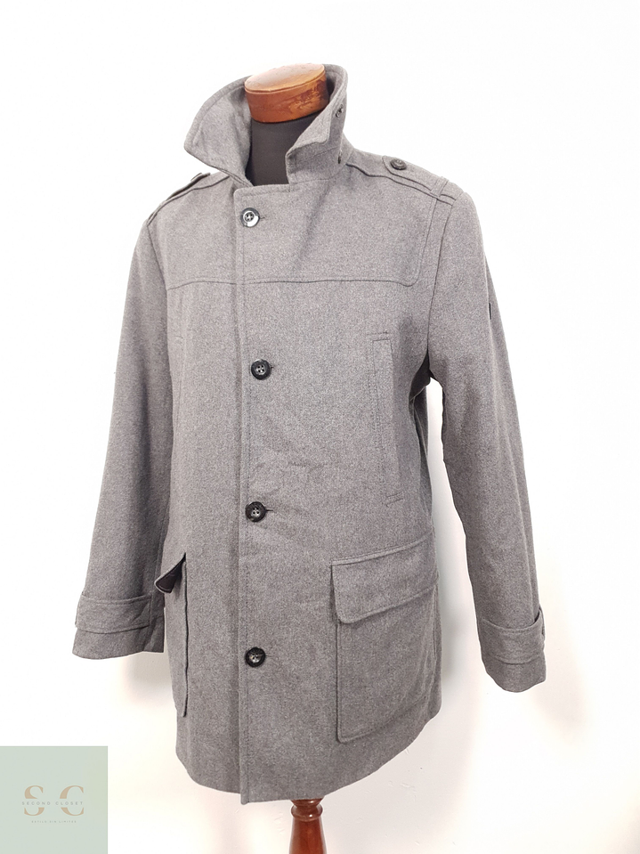 Abrigo Hombre St Oliver 70 lana Gris Talla XL 10