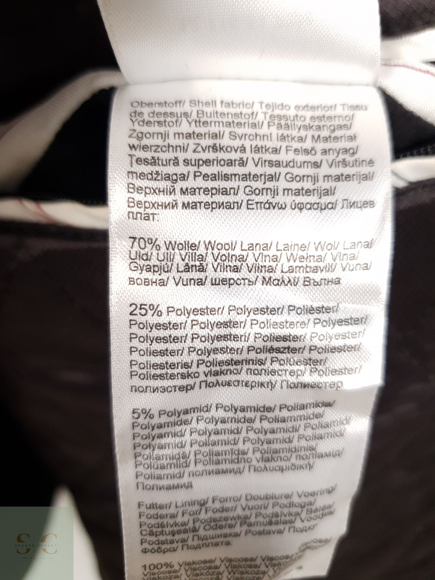 Abrigo Hombre St Oliver 70 lana Gris Talla XL 13