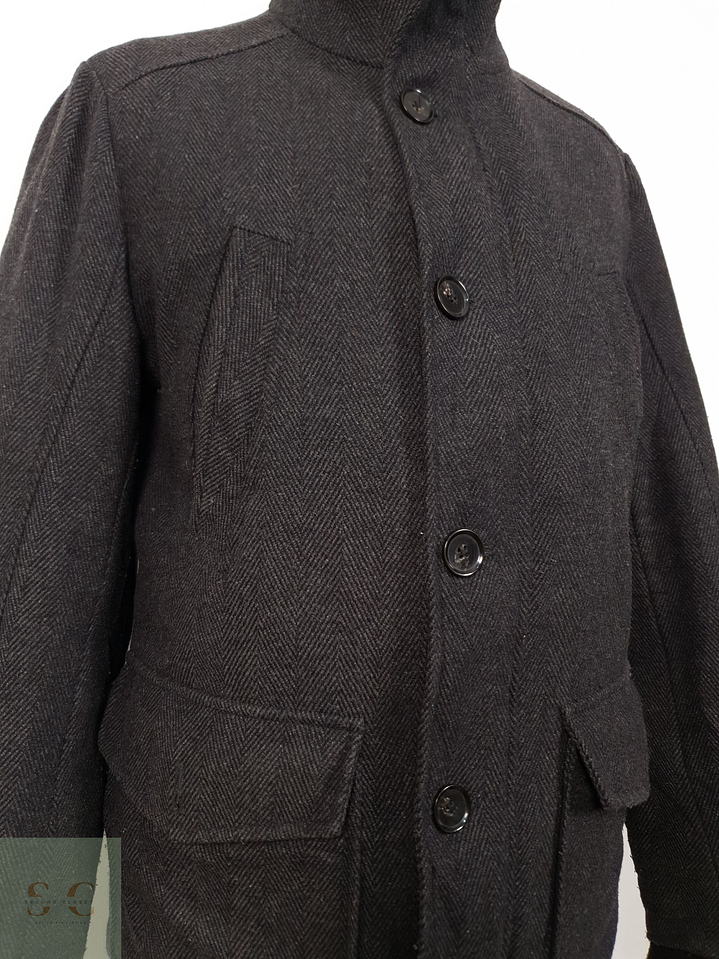 Abrigo Hombre Dunmore 60 lana Plomo Talla M 4