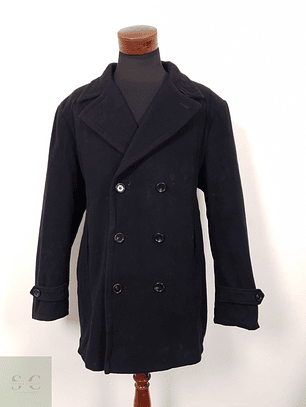 Abrigo Hombre Vintage lana Marinero azul Talla XXL