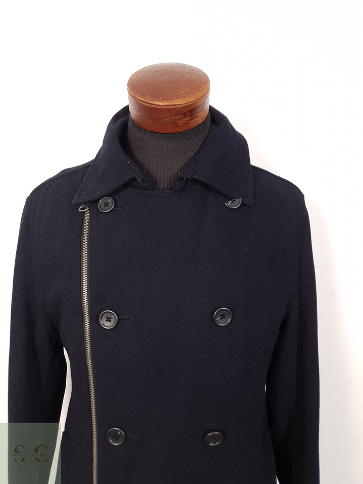 Abrigo Hombre Icca lana Marinero azul Talla M 5