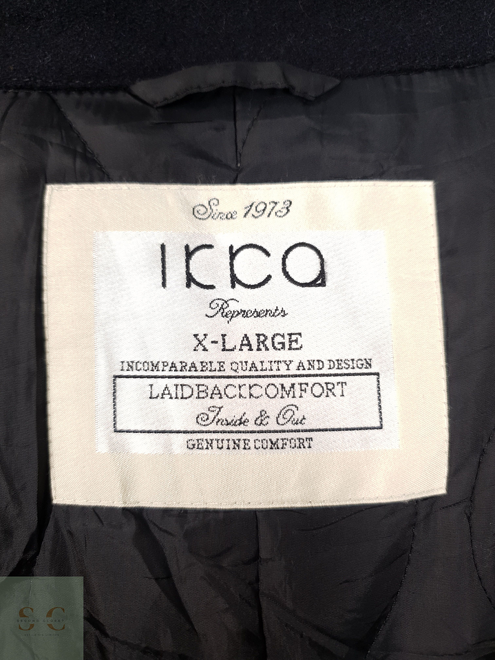 Abrigo Hombre Icca lana Marinero azul Talla M 6