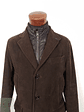 Abrigo Hombre Vintage algodon Cafe Talla SM - Miniatura 3