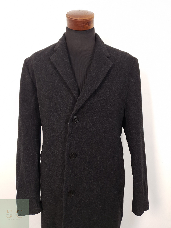 Abrigo Hombre J Philips lana cashmere Plomo Talla XL 2