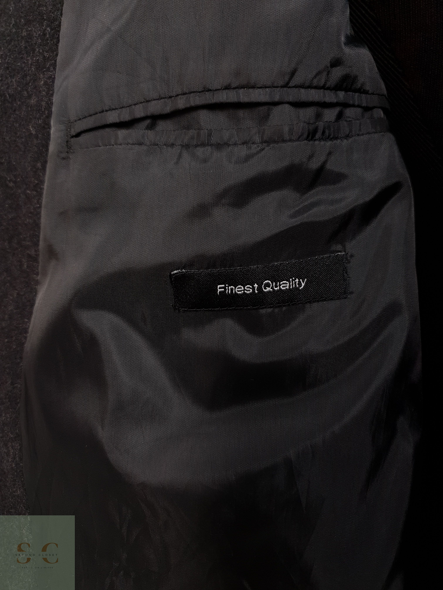 Abrigo Hombre J Philips lana cashmere Plomo Talla XL 4