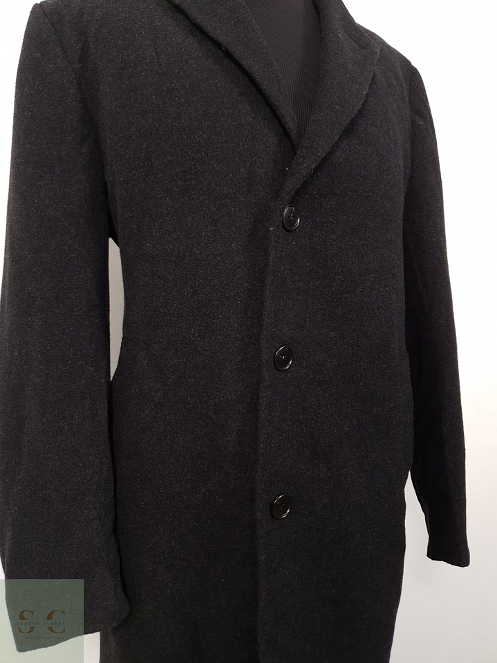 Abrigo Hombre J Philips lana cashmere Plomo Talla XL 7