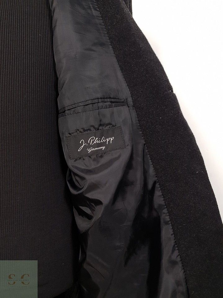 Abrigo Hombre J Philips lana cashmere Plomo Talla XL 8