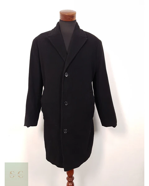 Abrigo clásico Canda lana Negro Talla LXL