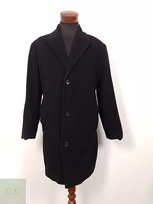 Abrigo clásico Canda lana Negro Talla LXL