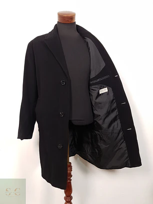 Abrigo Hombre Canda 80 lana Negro Talla LXL