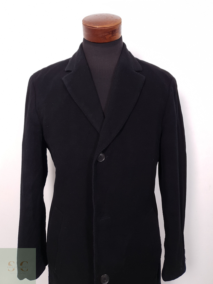 Abrigo Hombre Hugo Boss 70 lana virgen 10 cashmere Talla M 2