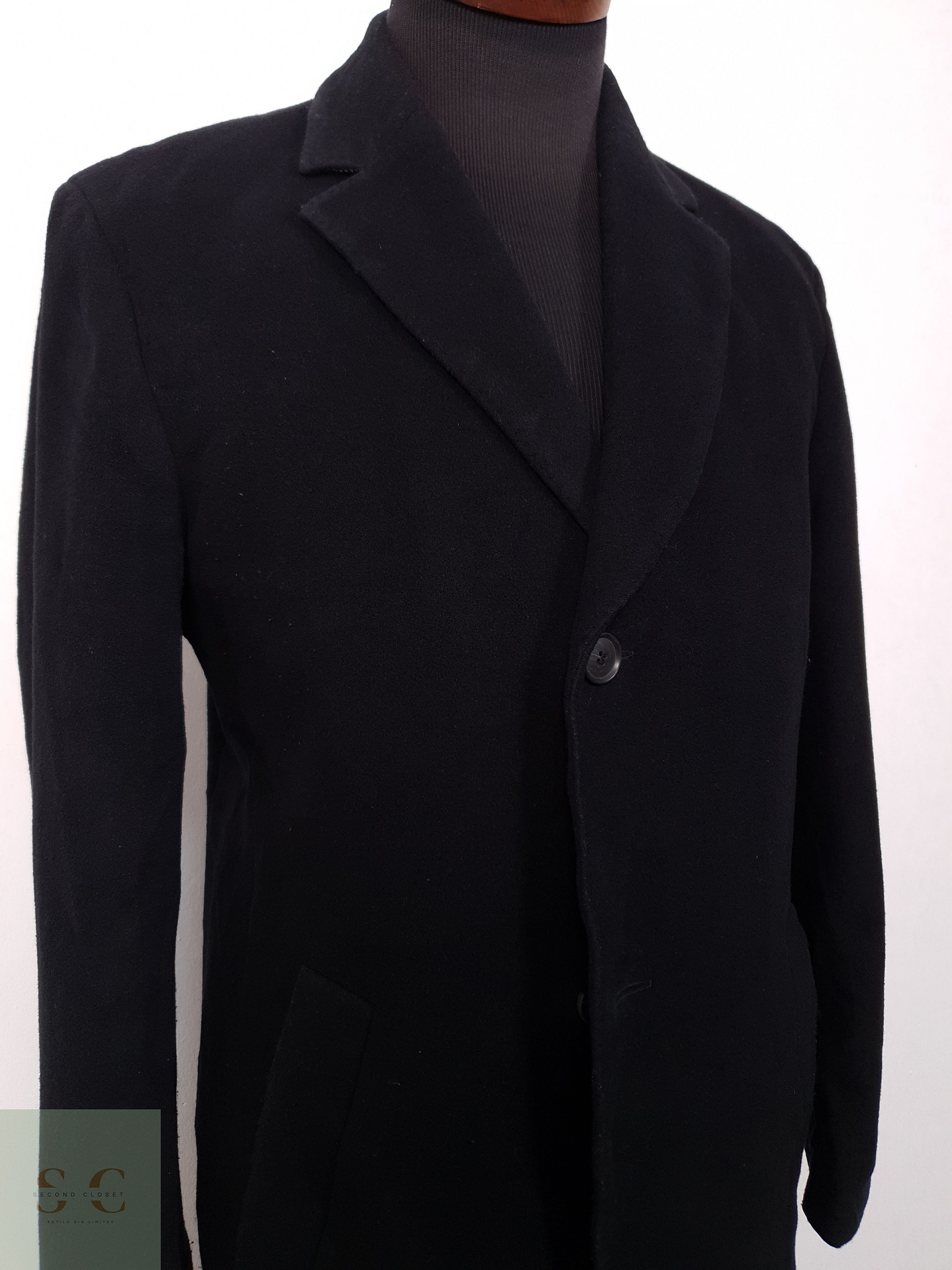 Abrigo Hombre Hugo Boss 70 lana virgen 10 cashmere Talla M 4