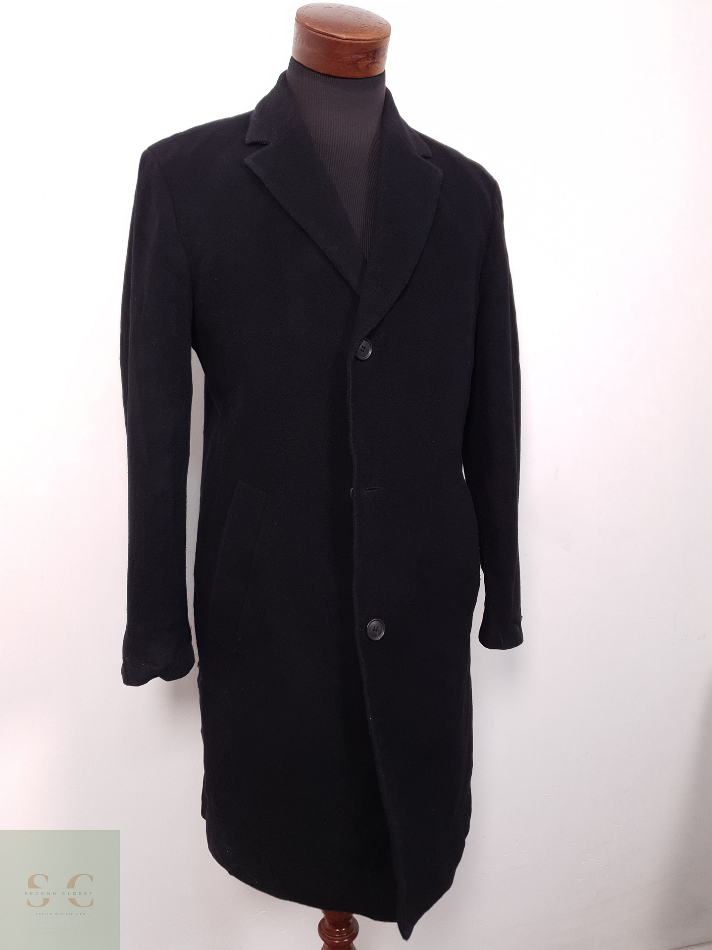 Abrigo Hombre Hugo Boss 70 lana virgen 10 cashmere Talla M 6