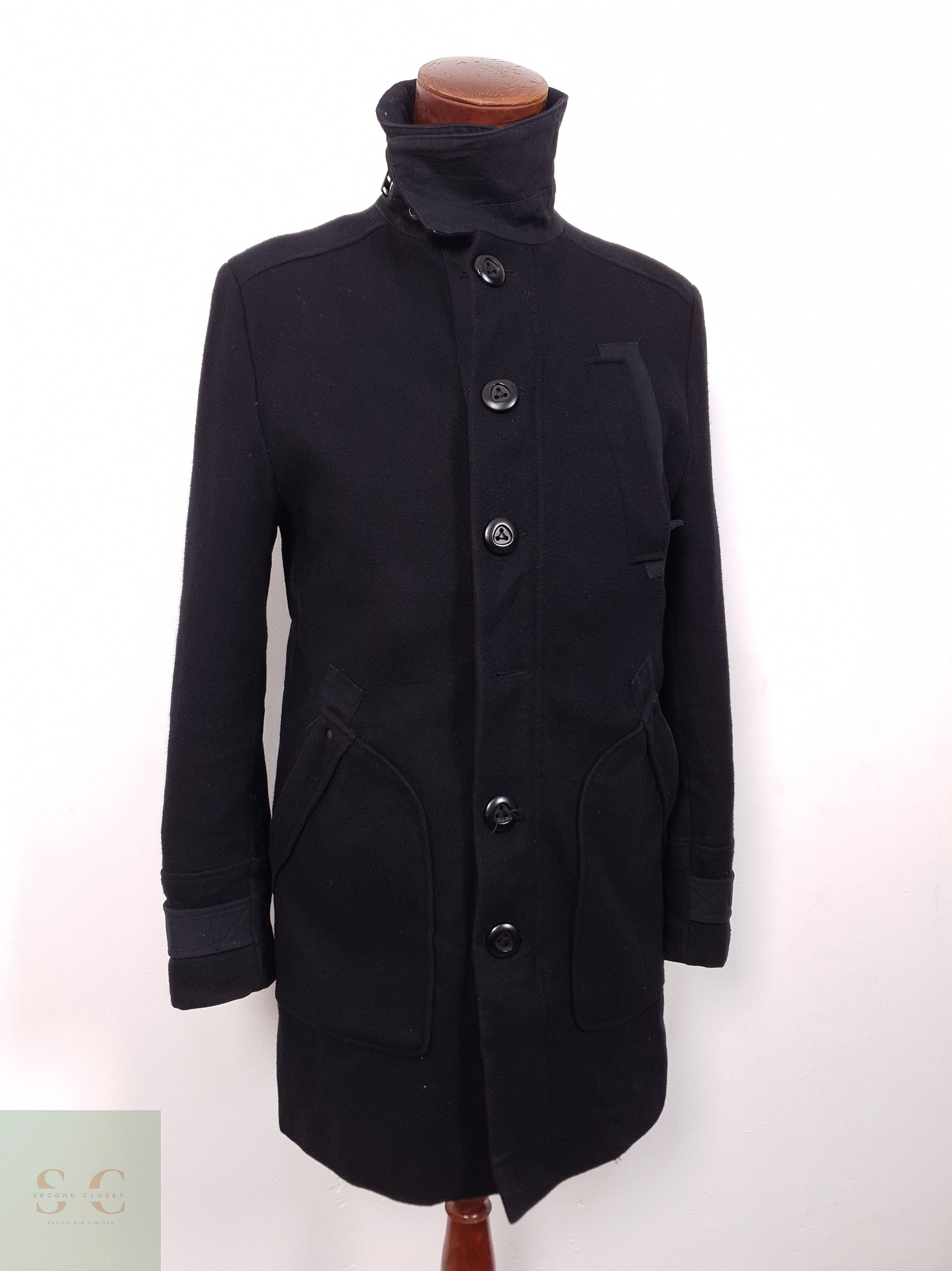 Abrigo Hombre Jack & Jones 60 lana Talla M 1