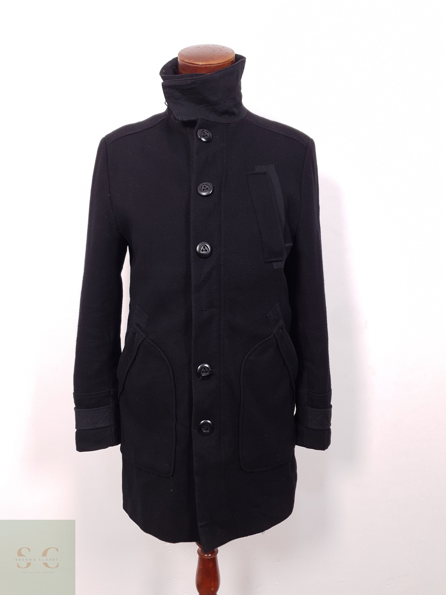 Abrigo Hombre Jack & Jones 60 lana Talla M 3