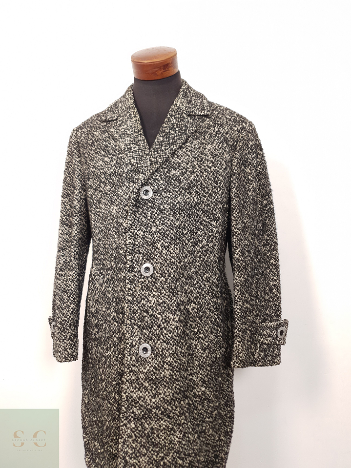 Abrigo Hombre Funk lana virgen mohair Talla M 3