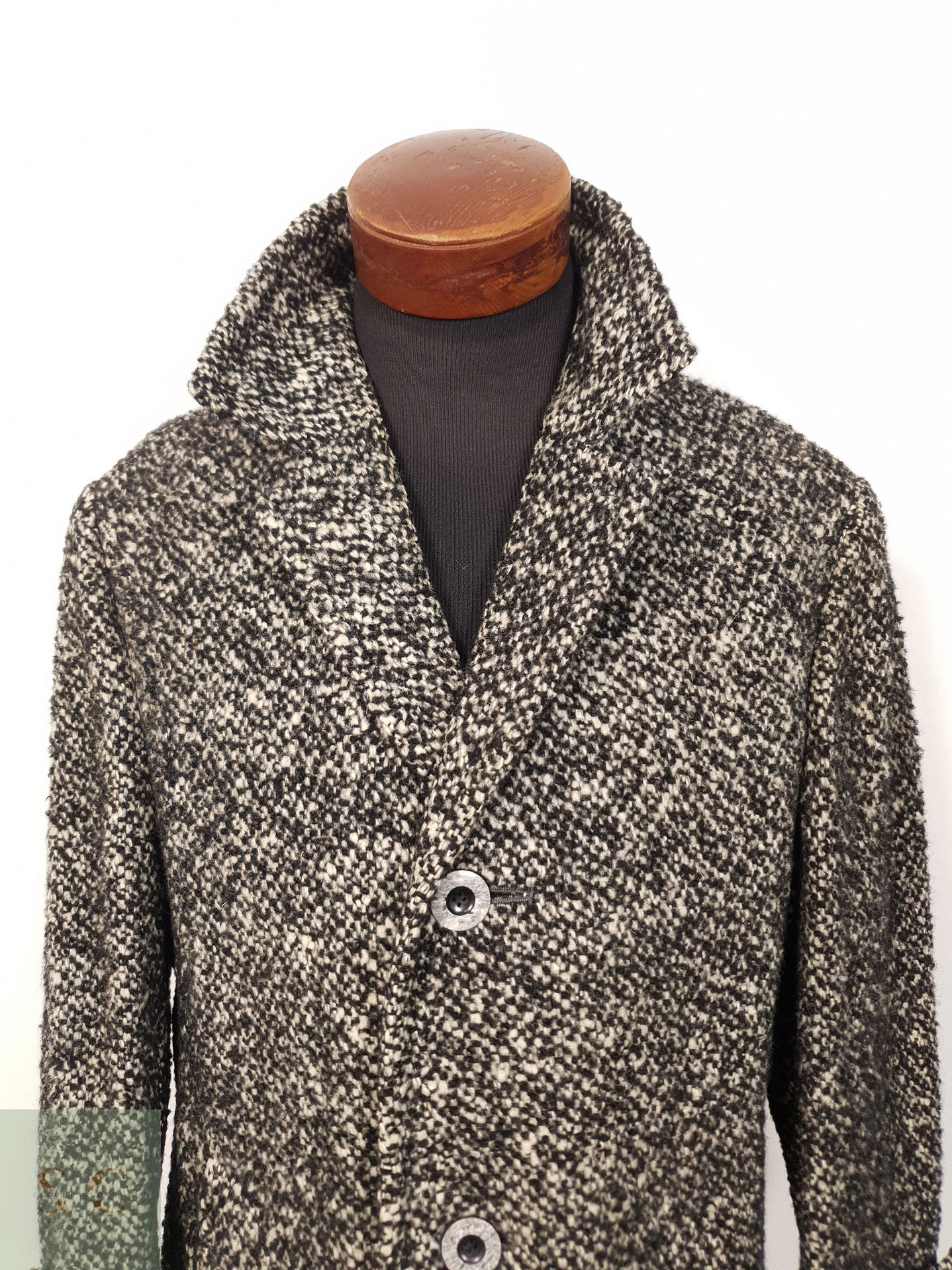 Abrigo Hombre Funk lana virgen mohair Talla M 8