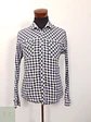 Camisa Hombre H&M Azul Blanco Cuadros Talla L SLIM - Miniatura 1