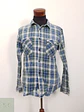 Camisa Hombre Angelo Litrico Azul Verde Cuadros Talla XL SLIM - Miniatura 1